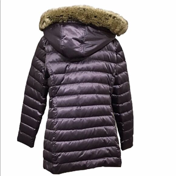 UTEX Canada Down Puffer Coat Faux Fur Trimmed Hoodie Size Large - Picture 3 of 16